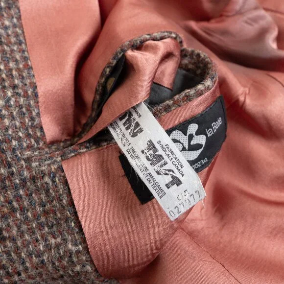 Vintage Harris Tweed Brown Wool Blazer 40R Handwoven Scotland - Picture 13 of 15